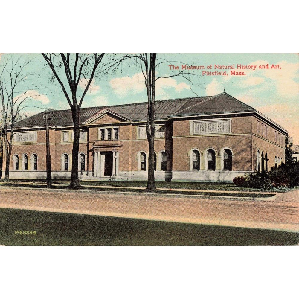 Vintage 1915 Museum of Natural History and Art Pittsfield Massachusetts Postcard - Picture 1 of 2